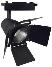 Σποτ Ράγας 4-Line LED 30W COB THEATRE ντιμαριζόμενο μαύρο λευκό Led Space Lights 2.112.005 Μαύρο