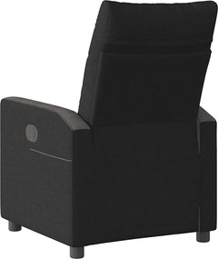 vidaXL Πολυθρόνα Ανακλινόμενη Μαύρη Υφασμάτινη