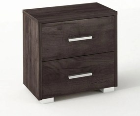 Κομοδίνο Νο.7 Με 2 Συρτάρια 50x34x48 Wenge  SARRIS812314