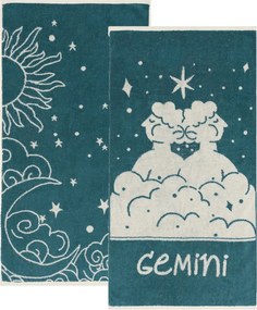 Πετσέτες Προσώπου (Σετ 2τμχ) Kentia Versus Zodiac Gemini 500gsm