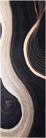 vidaXL Χαλί Κουζίνας Μαύρο 180 x 60 cm Βελούδο