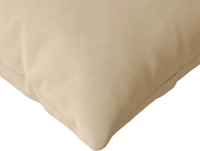 vidaXL Μαξιλάρι Καναπέ 2 pcs Κρεμ 200 x 40 εκ. ύφασμα