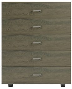 Συρταριέρα Μελαμίνης Thorg ME 5 Συρτάρια Dark Olive 80x40x100 Υ Εκ.