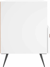 vidaXL Κομοδίνο Λευκό 40 x 35 x 47,5 εκ. από Επεξεργασμένο Ξύλο