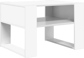 vidaXL Τραπεζάκι σαλονιού Λευκό 66 x 53 x 45 εκ. Επεξεργασμένο ξύλο