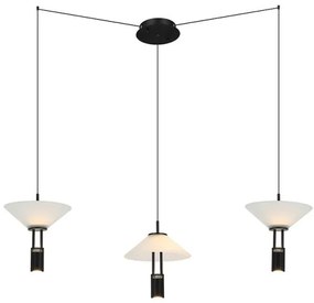 Κρεμαστό Φωτιστικό Οροφής 100cm LED 28W IP20 3000K Zambelis-23200-Μαύρο 23200