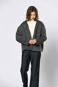 Κοντό μαντό με φερμουάρ