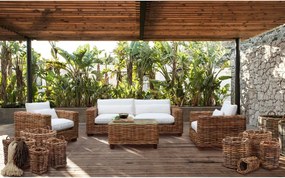 Καναπές Home ESPRIT Μπεζ Φυσικό 220 X 98 X 64 CM (4 Τεμάχια)