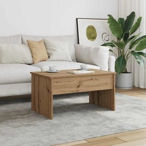 vidaXL Τραπεζάκι Σαλονιού Αρτισιανή Δρυς 80x50,5x41,5 εκ Επεξεργ. Ξύλο