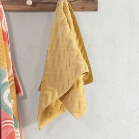 Πετσέτα Προσώπου (50x90) Nef-Nef Homeware Gilian Yellow 550gsm
