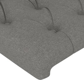 vidaXL Κεφαλάρια Σκ. Γκρι 160x7x78/88 εκ. Ύφασμα