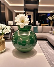 Stewehome μοντέρνο απλό κομψό βάζο από γυαλί Πράσινο