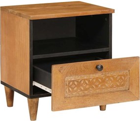 vidaXL Κομοδίνο 2 τεμ. Ανοιχτό καφέ 40 x 33 x 46 εκ.