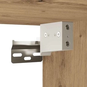 Ντουλάπι Τοίχου Αρτισιανή Δρυς 80x39x40 εκ. Επεξεργασμένο Ξύλο - Καφέ