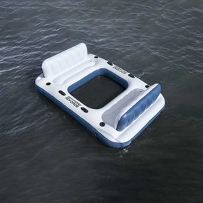 Bestway Πλωτό Νησί Hydro-Force 2 τμχ. 269 x 182 x 67 εκ Λευκό και Μπλε