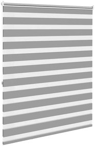 vidaXL Ρόλερ Zebra Γκρι 140 x 175cm