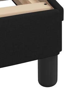 Σκελετός Κρεβατιού με LED Χωρίς Στρώμα Μαύρο 90x190 εκ. - Μαύρο