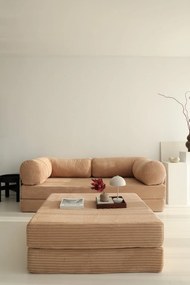 Corner Sofa-Bed Nook - Brown - v1 Brown
