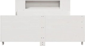 vidaXL Σκελετός Κρεβ. Χωρίς Στρώμα Λευκό 120x190 εκ Μασίφ Πεύκο