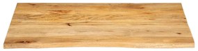 vidaXL Επιφάνεια Τραπεζιού 90x80x2,5 εκ. Live Edge Μασίφ Ξύλο Μάνγκο