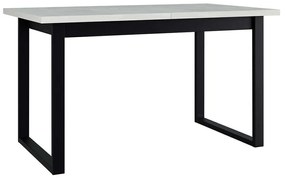 Τραπέζι Επεκτεινόμενο Ikonic III 162763169 140/180x80x79cm White-Black Metal,Wood