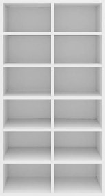 vidaXL Παπουτσοθήκη Λευκή Δρυς 54x34x100,5 εκ. από Επεξεργασμένο Ξύλο