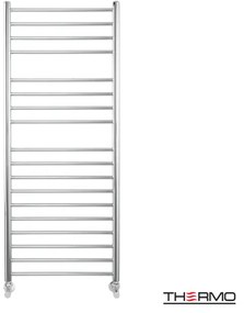 Thermo Bellavia Θερμαινόμενη πετσετοκρεμάστρα 120x50cm Inox Polished ΔΕΝ ΠΕΡΙΛΑΜΒΑΝΤΟΝΤΑΙ ΔΙΑΚΟΠΤΕΣ &amp; ΑΝΤΙΣΤΑΣΕΙΣ