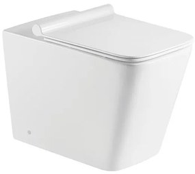 Pyramis Niovi Rimless Λεκάνη Επιδαπέδια Λευκή 600 x 355 x 410mm και Καπάκι
