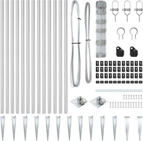 vidaXL Στύλος Περιφράξεων Γαλβανισμένο 50 x 0,8 m Ατσάλι