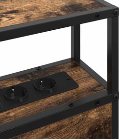 vidaXL Κεφαλάρι Αποθήκης με αποθήκευση Καπνιστή δρυς