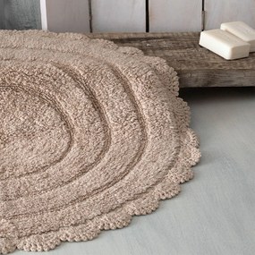 Ταπέτο Μπάνιου Opal 02 Beige Ρυθμός 70x70cm 100% Cotton