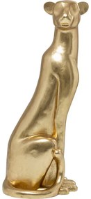 Διακοσμητικό Δαπέδου Καθιστή Λεοπάρδαλη 150εκ. 68x55x150εκ - Χρυσό
