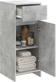 vidaXL Ντουλάπι Μπάνιου Γκρι Σκυροδέματος 35 x 36,5 x 85 εκ.
