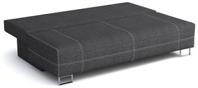 Καναπές κρεβάτι Columbus 143, Αριθμός θέσεων: 4, Αποθηκευτικός χώρος, Σκούρο γκρι, 90x200x90cm, 80 kg, Πόδια: Μέταλλο, Ξύλο: Πεύκο | Epipla1.gr