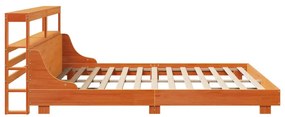 vidaXL Σκελετός Κρεβ. Χωρίς Στρώμα Καφέ Κεριού 200x200 εκ Μασίφ Πεύκο