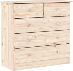 vidaXL Ντουλάπι ALTA 77 x 35 x 165 εκ. από Μασίφ Ξύλο Πεύκου