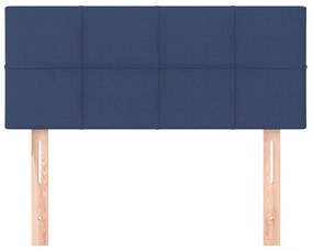Κεφαλάρι Κρεβατιού Μπλε 90x5x78/88 εκ. Υφασμάτινο - Μπλε