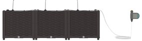 vidaXL Ζαρντινιέρες κήπου Καφέ 120 x 40 x 37.5 cm Ατσάλι