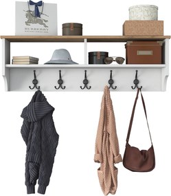 Έπιπλο Εισόδου Λευκό / Καρυδιά P2 120x22,2x37,2