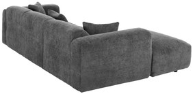 ΚΑΝΑΠΕΣ ΓΩΝΙΑ (ΑΡΙΣΤΕΡΗ) BRICKEN HM3275.04L ΑΝΘΡΑΚΙ ΥΦΑΣΜΑ 110-282x98-160x72Υεκ.