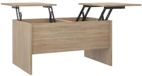 vidaXL Τραπεζάκι Σαλονιού Sonoma Δρυς 80x50x42,5 εκ Επεξεργασμένο Ξύλο