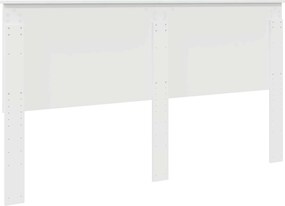 vidaXL Κεφαλάρι με κεφαλάρι Λευκό 180 cm Επεξεργασμένο ξύλο