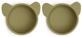 Nuuroo Rosa μπωλ σιλικόνης για σνακ 2τμχ Olive Green