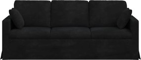 vidaXL Καναπές Μαύρο