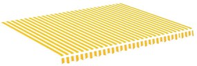 Τεντόπανο Ανταλλακτικό Κίτρινο / Λευκό 4,5 x 3,5 μ. - Κίτρινο
