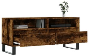 vidaXL Έπιπλο Τηλεόρασης Καπνιστή Δρυς 100x34,5x44,5 εκ. Επεξ. Ξύλο
