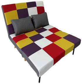 SARA PATCHWORK ΥΦΑΣΜΑ ΚΑΝΑΠΕΣ/ΚΡΕΒΑΤΙ 134Χ80ΕΚ.