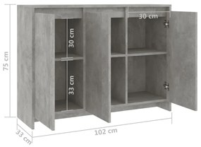 ΜΠΟΥΦΕΣ ΓΚΡΙ ΣΚΥΡΟΔΕΜΑΤΟΣ 102 X 33 X 75 ΕΚ. ΑΠΟ ΜΟΡΙΟΣΑΝΙΔΑ 809777