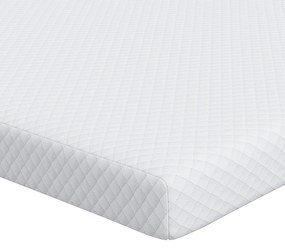 vidaXL Στρώματα Λευκό 140 x 200 cm 100% ύφασμα πολυεστέρα με τζακάρ