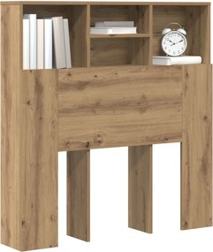 vidaXL Κρεβάτι με Κεφαλάρι Artisan Oak Επεξεργασμένο ξύλο